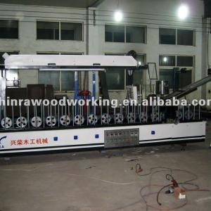 Hot and cold glue panel wrapping machine