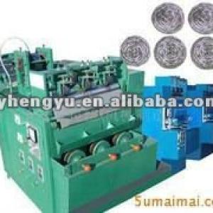 hot automatic high output 4 balls STAINLESS STEEL SCOURER MAKING MACHINE