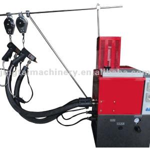 Hot melt glue machine JT-104PLS-2 connect with 2 hoses&2 guns