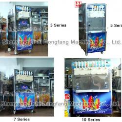 hot sell rainbow frozen yogurt machine three color tml356-997