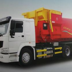 HOWO detachable compressing garbage truck