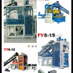 HQTY 8-15 Hollow Block Concrete Block Machine