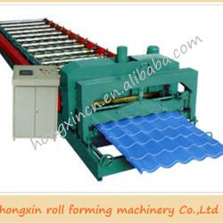 HX 1100 Automatic glazed tiles colored steel roof sheet cold rolling machine in China