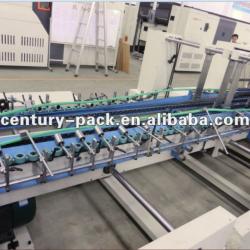 HXZ 1450 high speed Automatic crash bottom corner folding and gluing machine