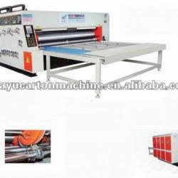 HY-B series semi-auto 2 color printer slotter&die cutter(carton machine)