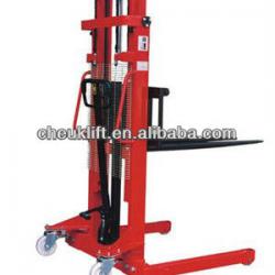 Hydraulic Forklift Manual Stacker with Straddle-leg