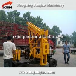 Hydraulic guardrail hammer post drivers