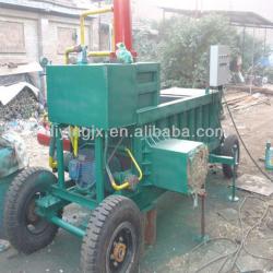 Hydraulic horizontal hay baler machine