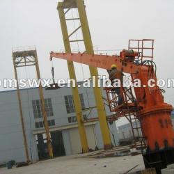 Hydraulic Marine deck Slewing Jib Crane for a floating ship