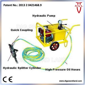 Hydraulic splitter for quarry