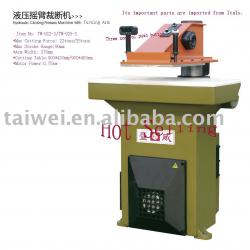 hydraulic swing arm pressure cutting machine