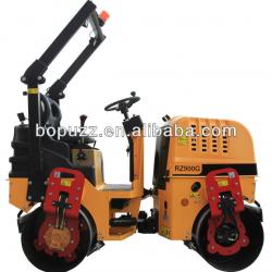 hydraulic type RZ900D ride-on double drum vibration roller with CE