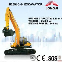 Hyundai R265LC-9 of 25 ton crawler excavator