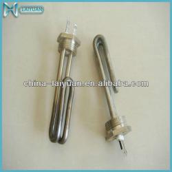 immersion tubular heater heating element with screw