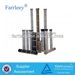 Industrial dust collector pleated air filter cartridge