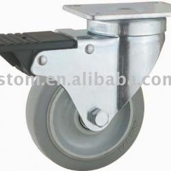 Industrial TPR Total Brake Swivel Casters