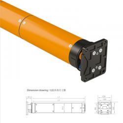 Industrial tubular motor for rolling shutter