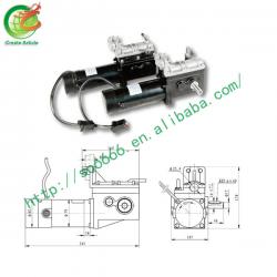 INVACARE/ DYNAMICS motor power wheelchair motor/brushed motor