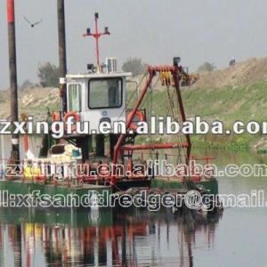 Iron sand dredger with sand pump