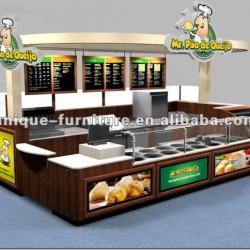 ISO approved fast food kiosk carts design and manufacturer