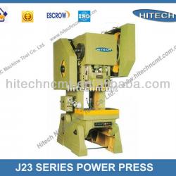 J23 series sheet metal punching press machine or sheet metal hole punch machine