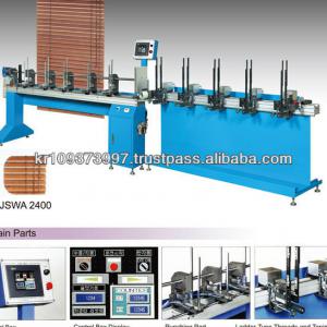 JINSUNG Fully automatic wood venetian blind punching and thread-assembling Blind machine Full Auto Blind machinery