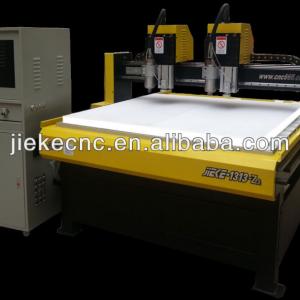 JK-1313-2Z Wood Engraving Router Equipment two spindle motor yellow color JIEKE