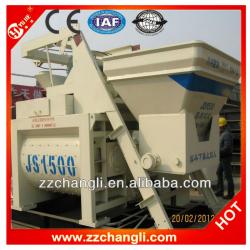 JS1500 Concrete twin shaft mixer,twin shaft concrete mixer for sale