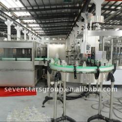 Juice bottle spray cooling machine