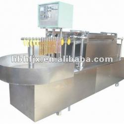 juice drink ice lolly or ice pop or Popsicle stick fill and seal packaging machine