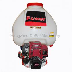 Knapsack sprayer with gasoline engine