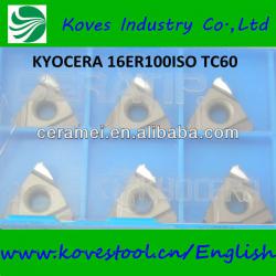 Kyocera cnc lathe tools 16ER ISO tungsten carbide threading insert