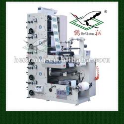 Label flexographic printing machine with slitting station/4 Colors Flexo Printing machine with rotary die cutting/