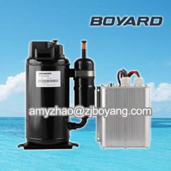 Lanhai BLDC 12V variable speed vertical rotary compressor for trailer air conditioner