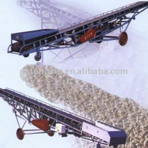 Large capacity length 20m movable gravel belt conveyor system