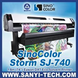 Large Format Printer / Eco Solvent Printer / Outdoor & Indoor Printer---SinoColor Storm SJ-740