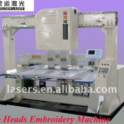 Laser Cutting Embroidery Machine with Two Heads