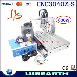 Latest cnc 3040Z-S 800w spindle motor cnc milling/router engraving machine cnc 3040 water-cooled VFD spindle