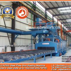 LCA2500 Shot Blasting Machine For Cleaning Steel Plate