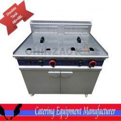 LGP Gas Deep Fryer Machine With Cabinet