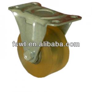 Light Duty Biaxial Polyurethane Screw Rigid Caster Wheel