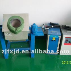 Lightweight small induction melting furnace