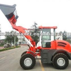 Loading machine 4WD hydraulic ZL12F mini wheel loader with joystick/pallet fork / snow pin