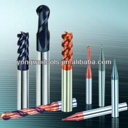 Long Neck short 2 flutes ball nose carbide end mill