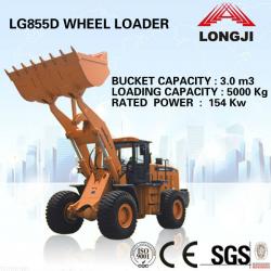 LONKING Wheel loader LG855D new loader (3.0m3, 5ton payload)