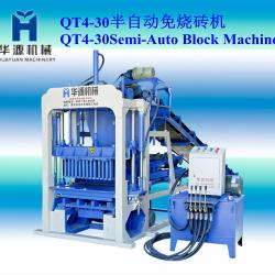 Lowest Cost cement brick machine QT4-30 semi-auto cement brick making machine price in india