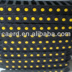 machine cable drag chain with yellow button