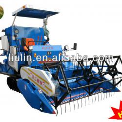 machine harvest rice in Super track type self-propelled wheat and rice combine harvester