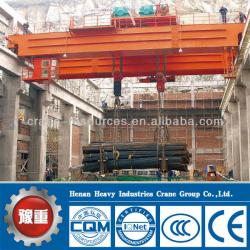 Main Hook 550 ton Auxiliary Hook 100 ton QD Bridge Crane Span 19 m With Hook A6 Working Grade Overhead Cranes