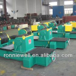 Manual lead screw adjustable welding roller bed